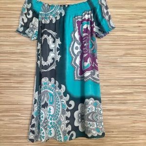 Vertigo off the shoulder dress